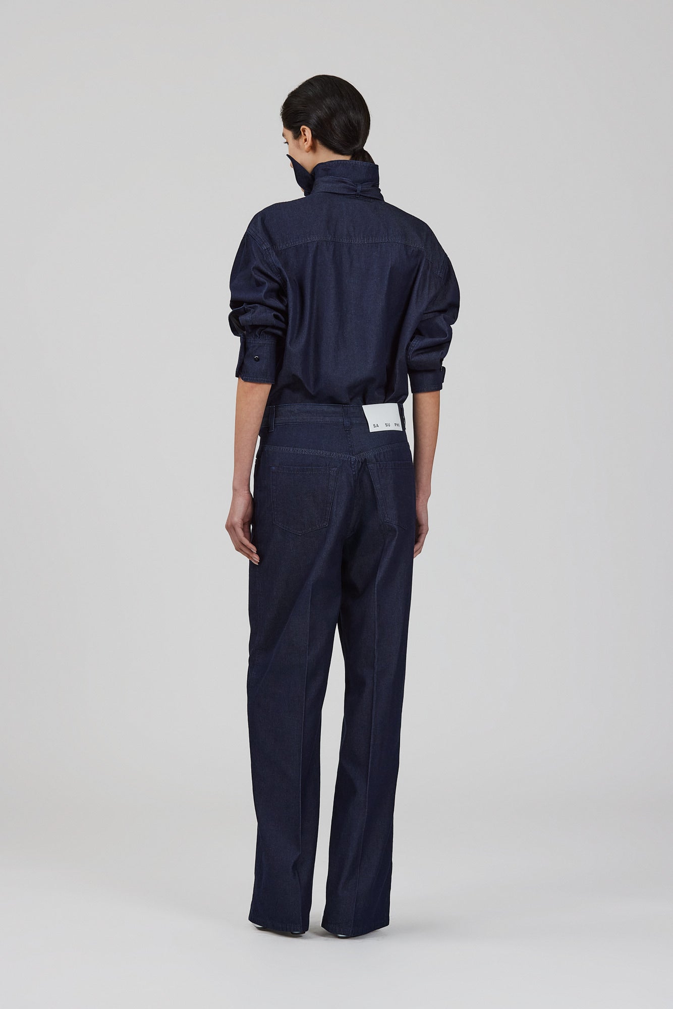 Fluid denim Su shirt