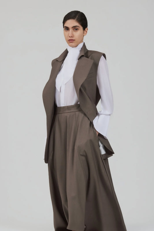 Gilet senza maniche in lana Lauren