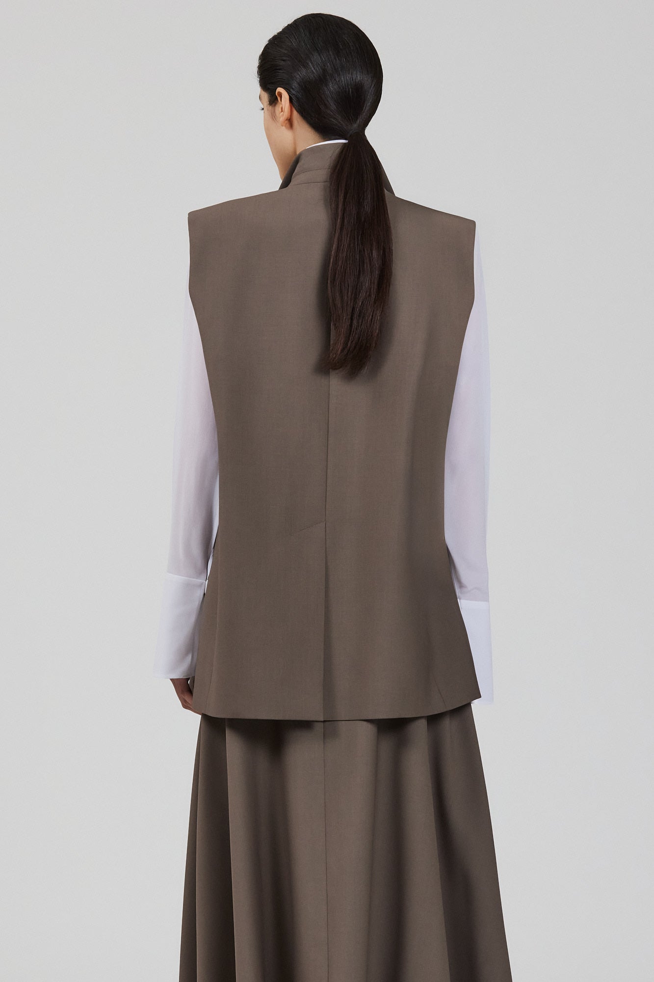 Gilet senza maniche in lana Lauren