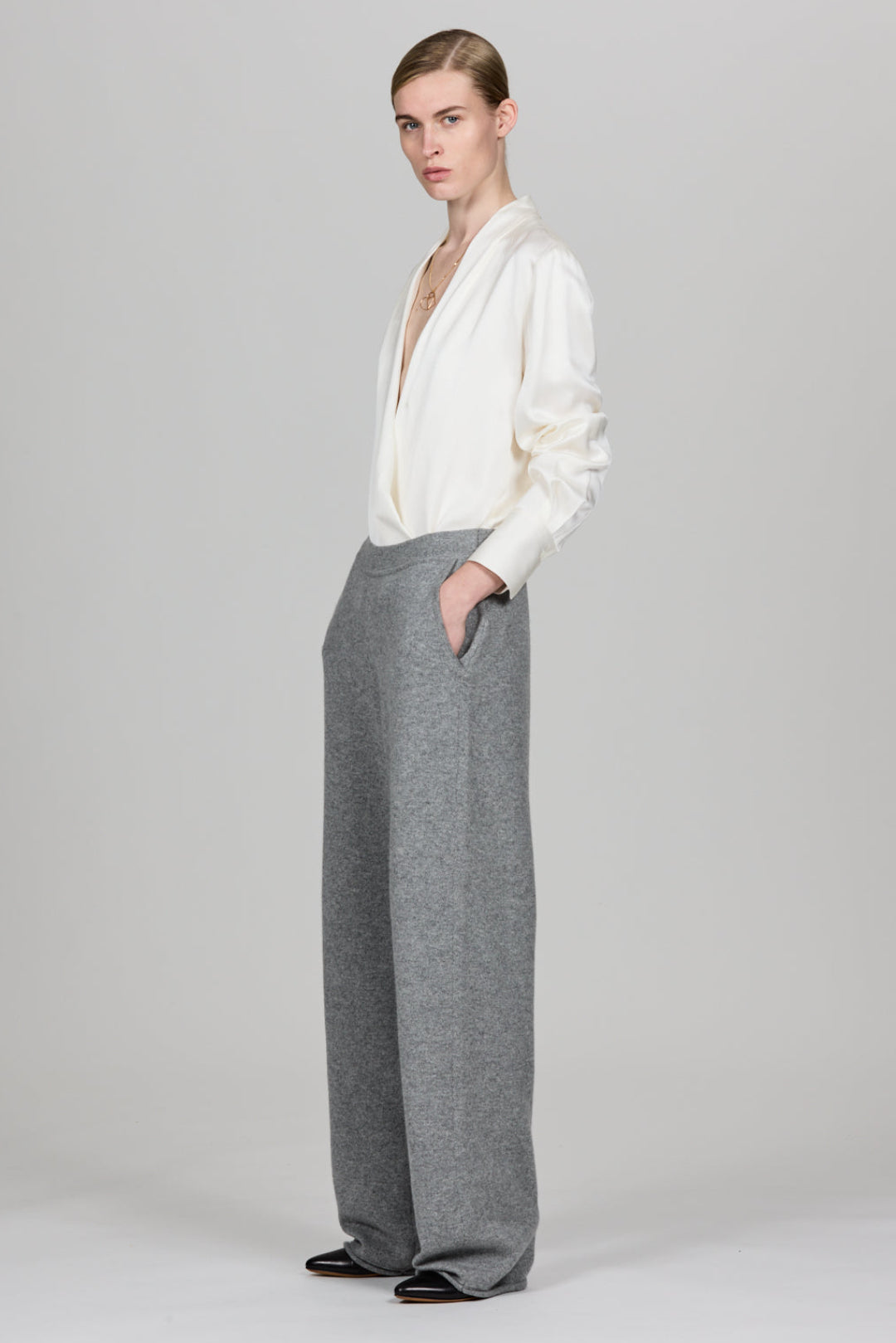 Criss Cross Double Satin Shirt