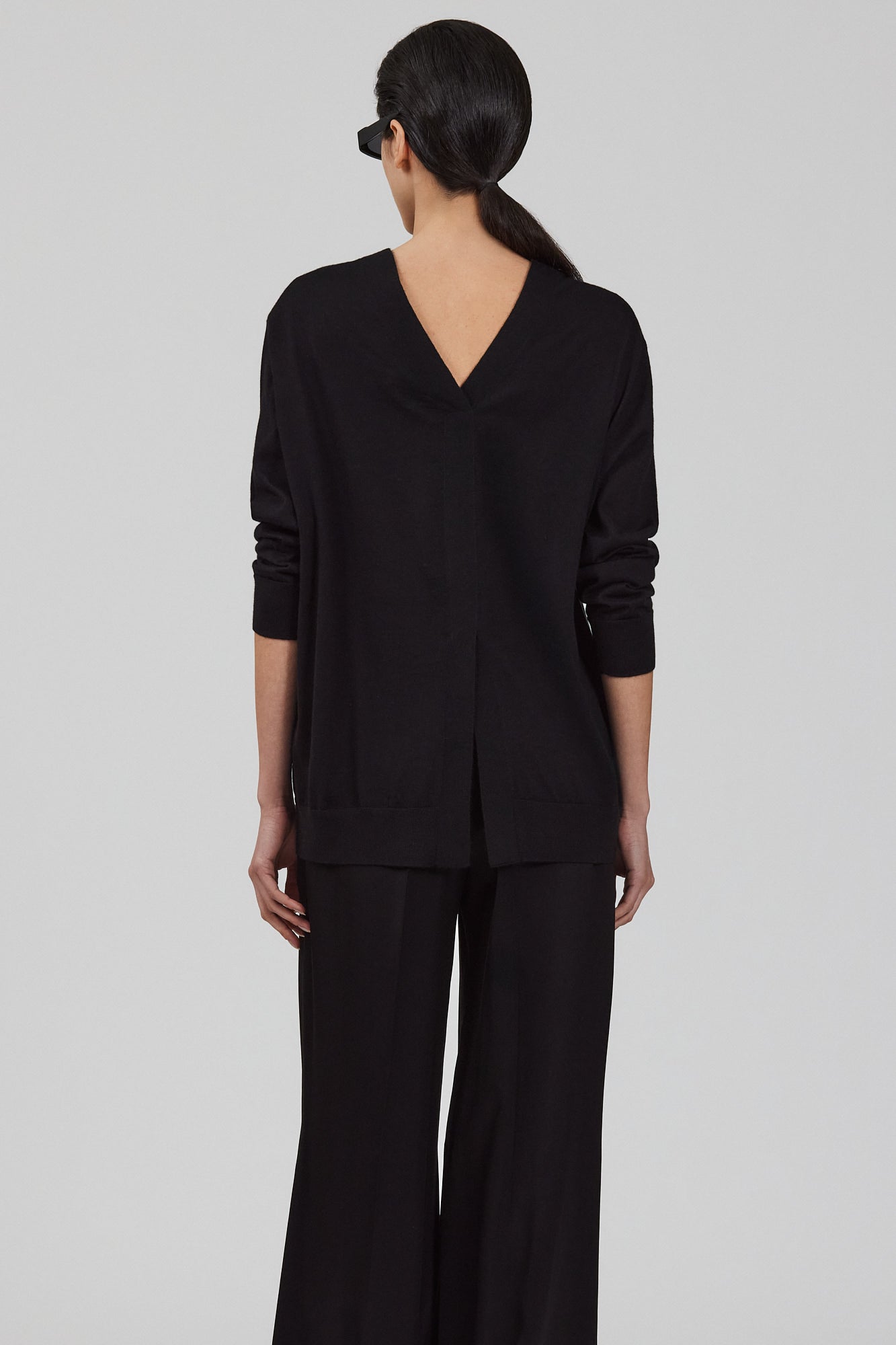 Cardigan senza maniche in cashmere con zip Matilda