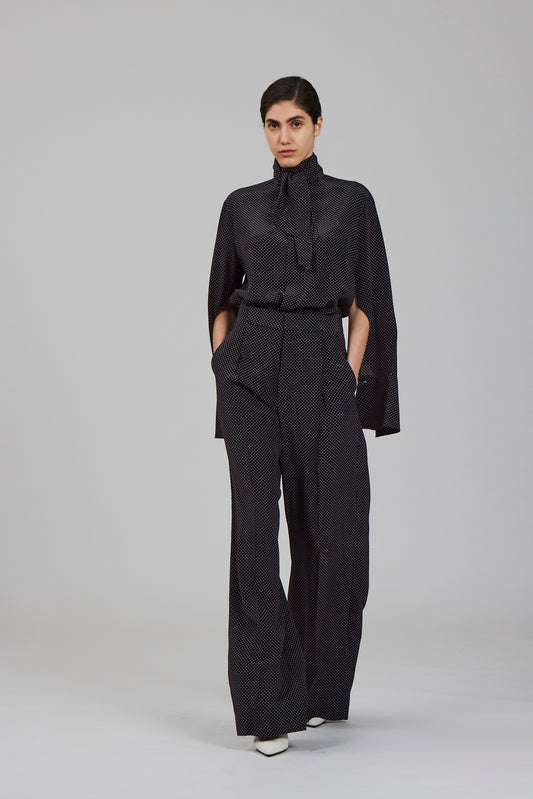 Bogart crepe de chine trousers
