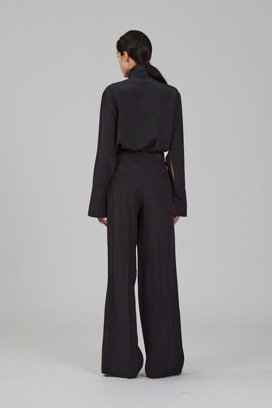 Bogart crepe de chine trousers