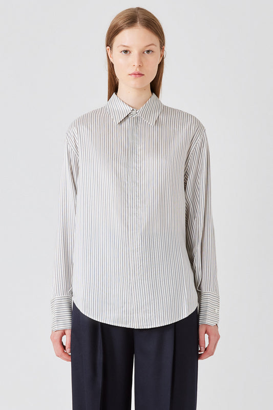 Camicia regular in twill di seta Marcella