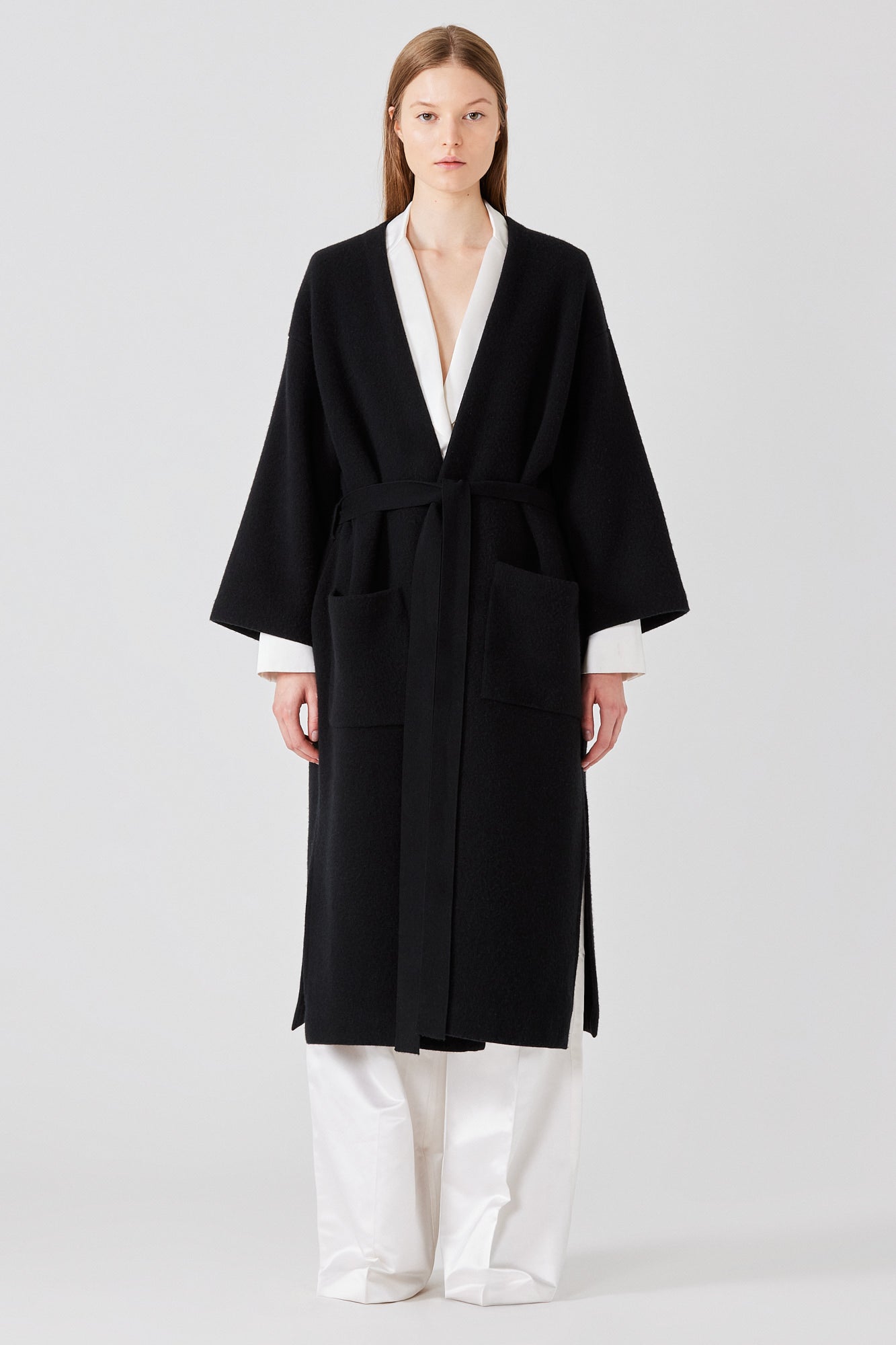 Isabella cashmere blend kimono coat