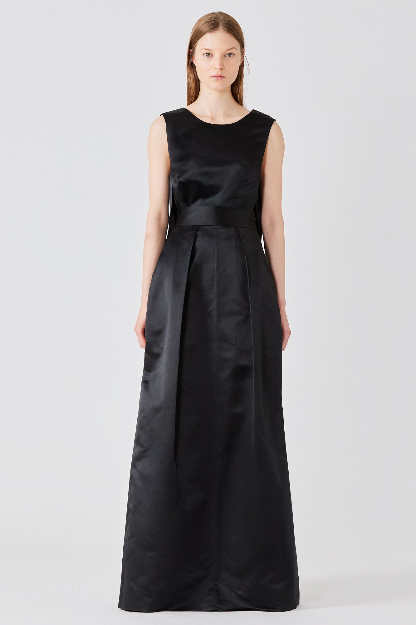 Bogart long skirt in silk duchesse