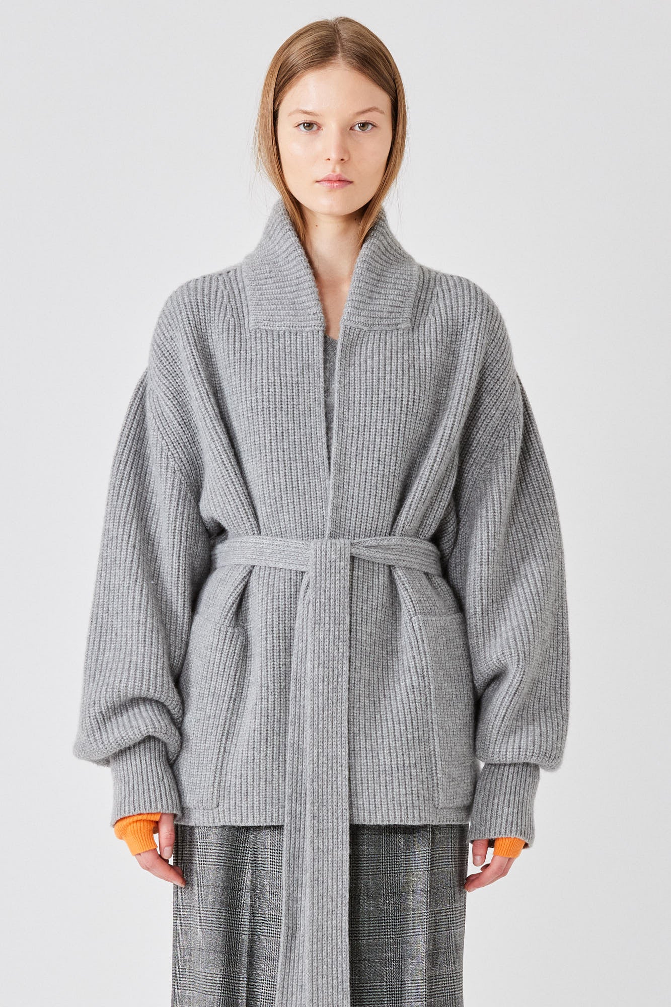 Gemma english ribbed cashmere cardigan jacket