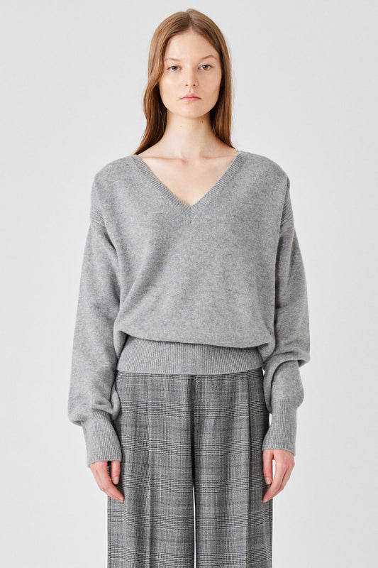 Maglione leggero in cashmere Lavinia con scollo a V