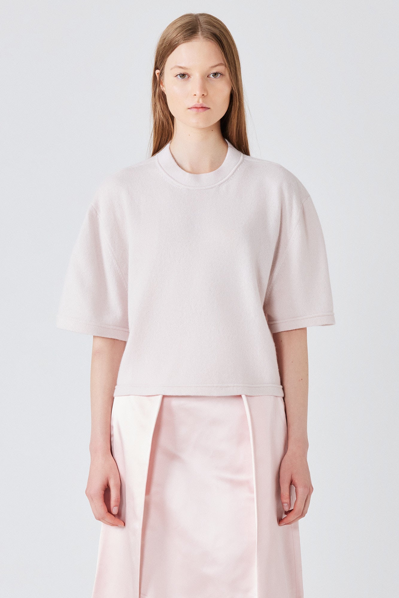 Cashmere cropped t-shirt