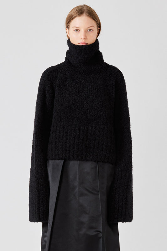 Maglione Teddy a collo alto