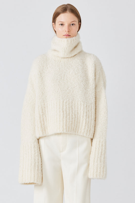 Maglione Teddy a collo alto