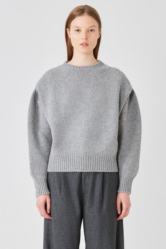 Maglione girocollo in cashmere spesso Giada