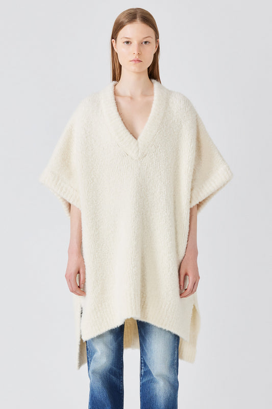 Vestito maglione Teddy scollo a V