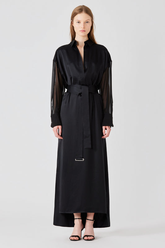 Abito doppio in raso Francesca