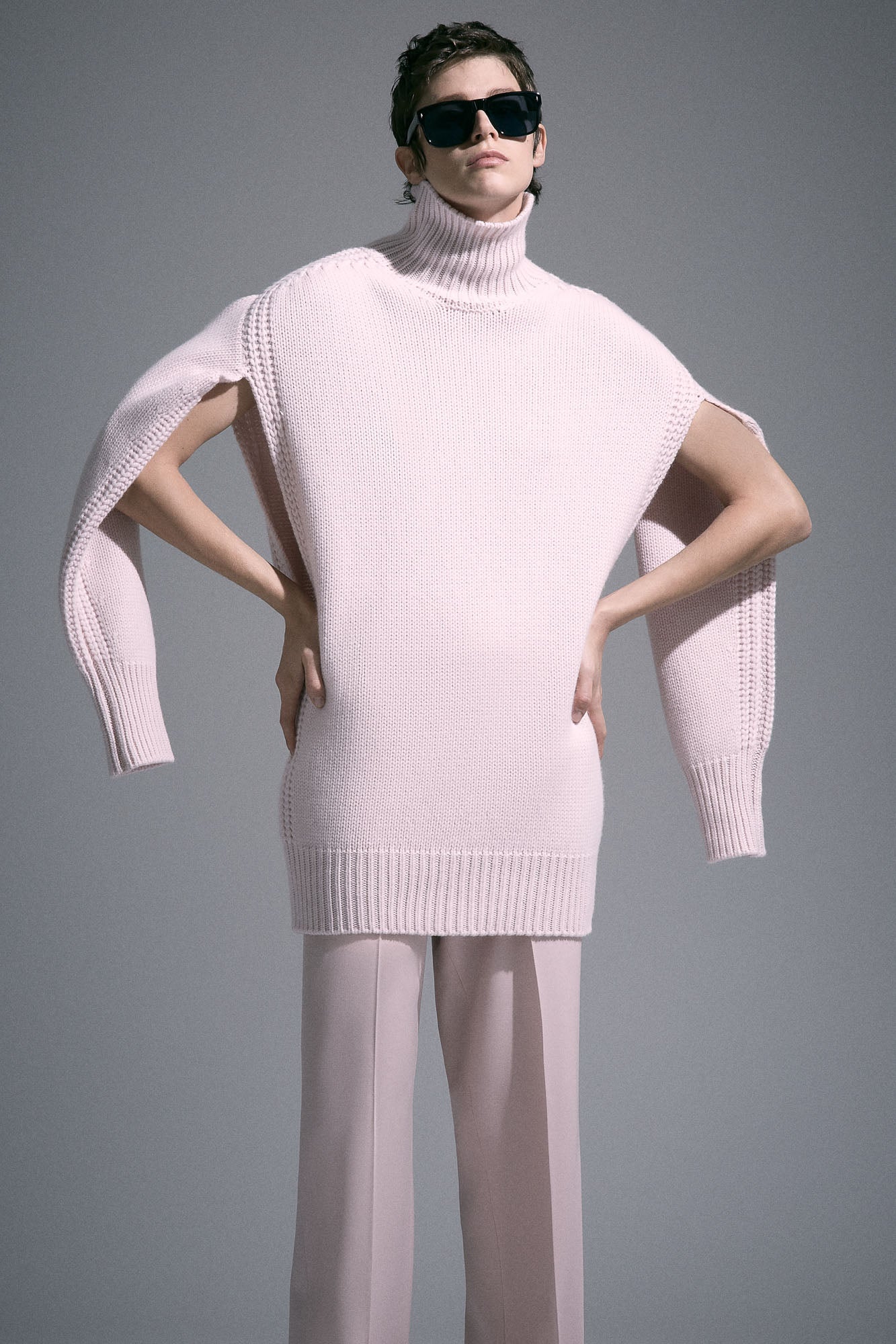 Giovanna high neck cashmere sweater dress