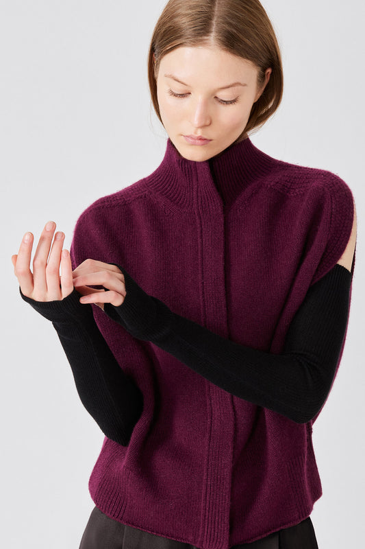 Guanti in cashmere e seta