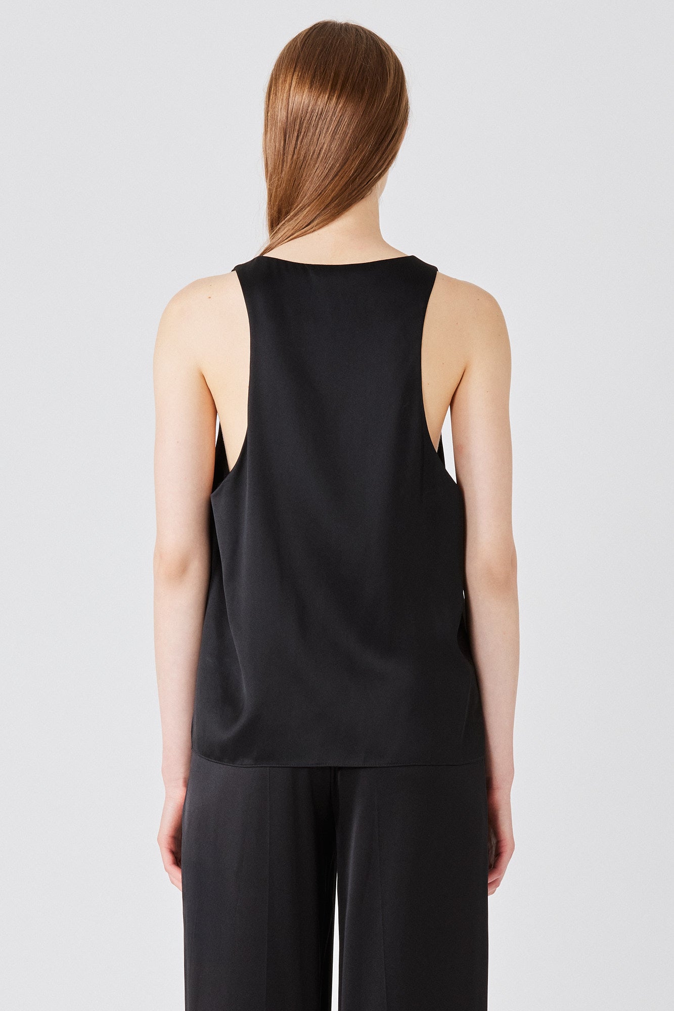 Tank top in double satin