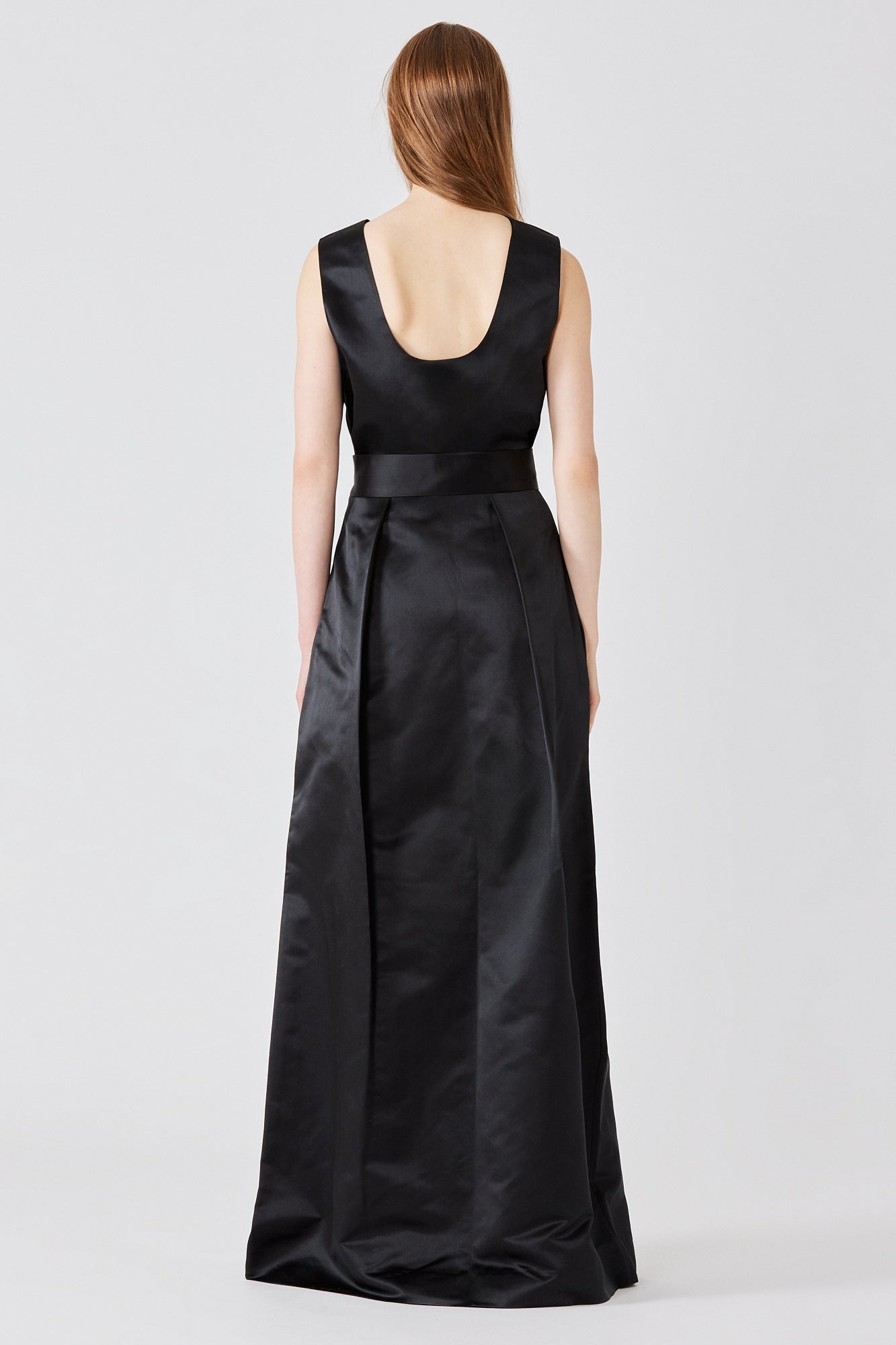 Bogart long skirt in silk duchesse