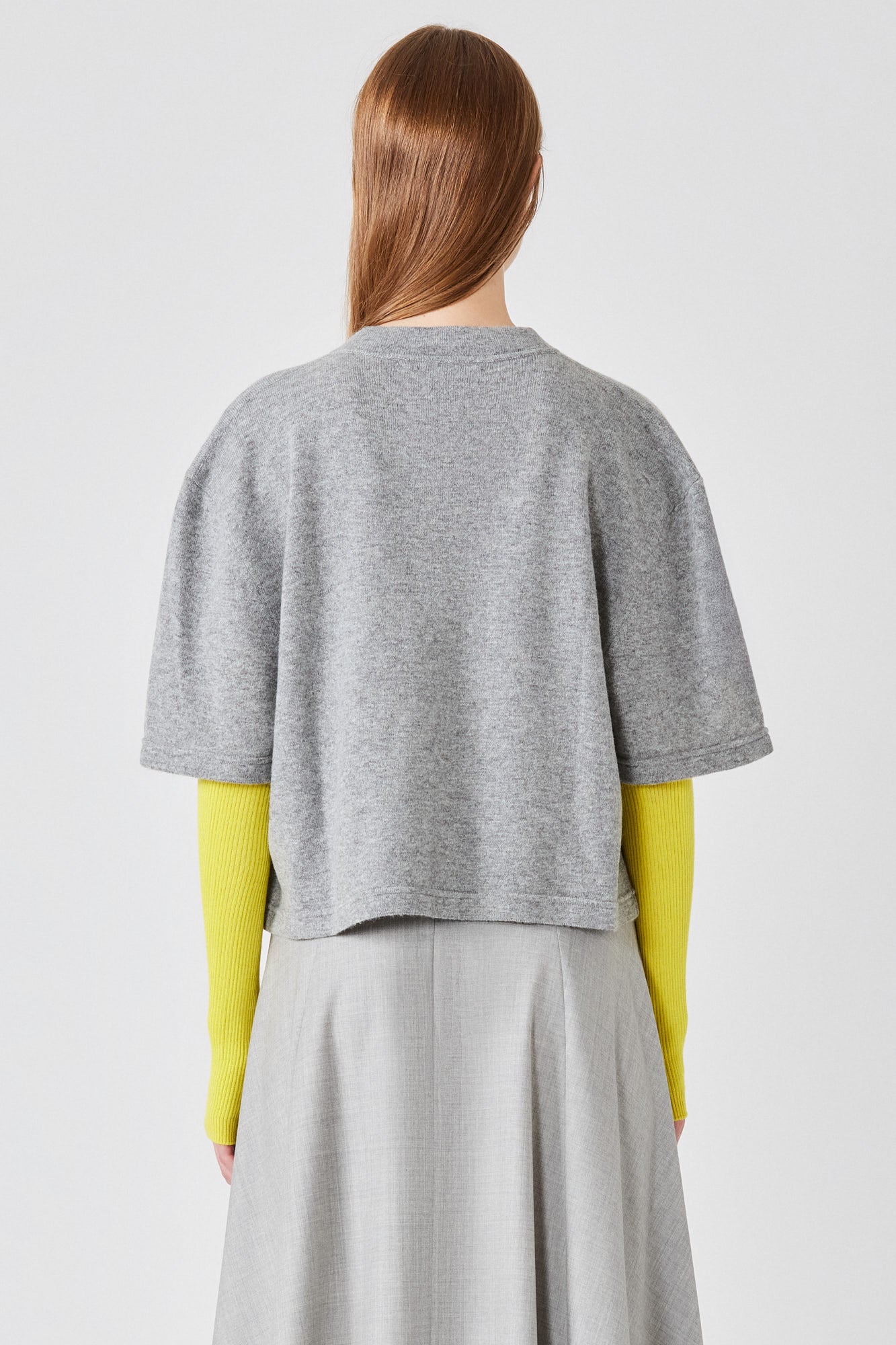 Cashmere cropped t-shirt