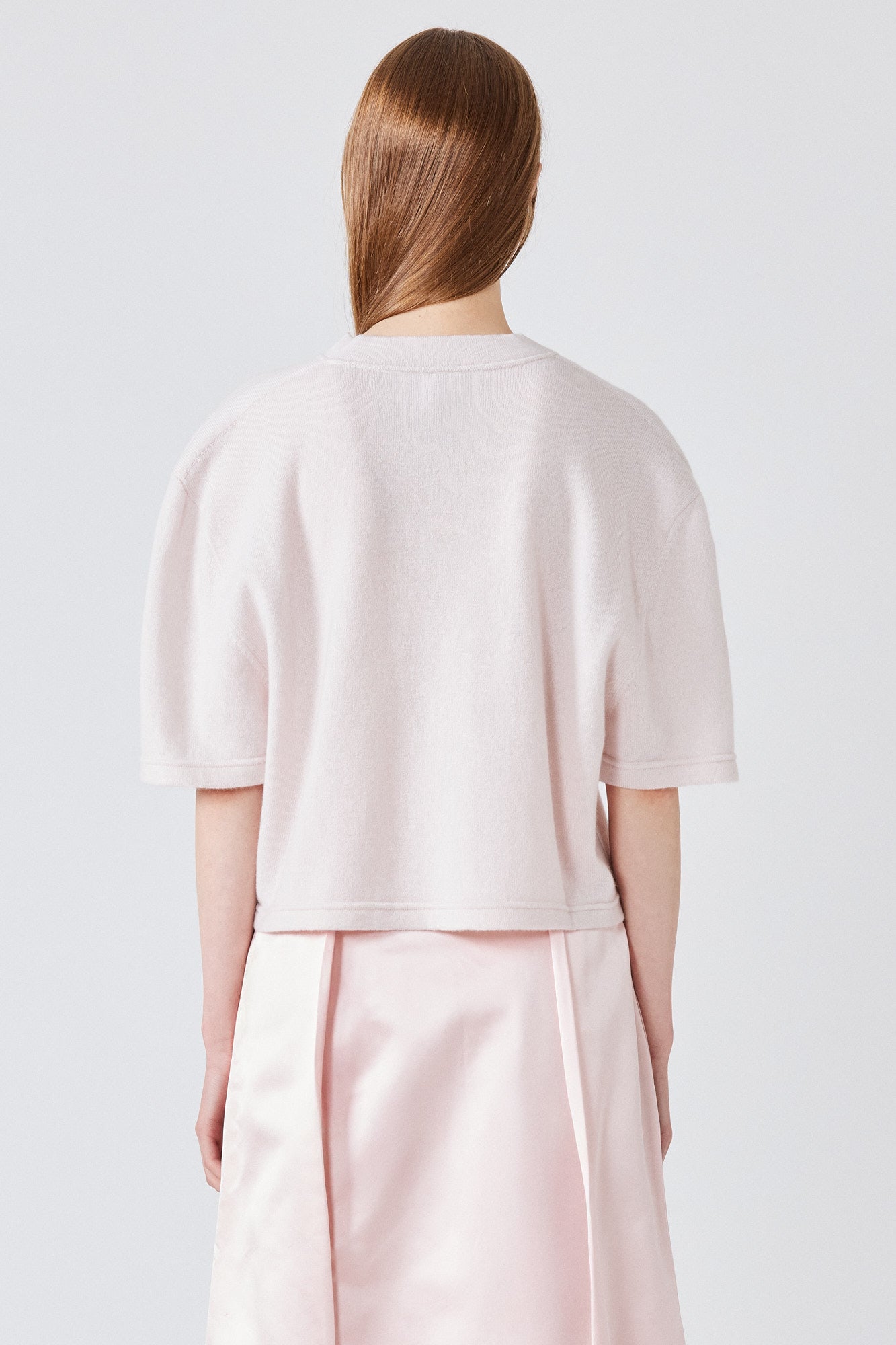 Cashmere cropped t-shirt