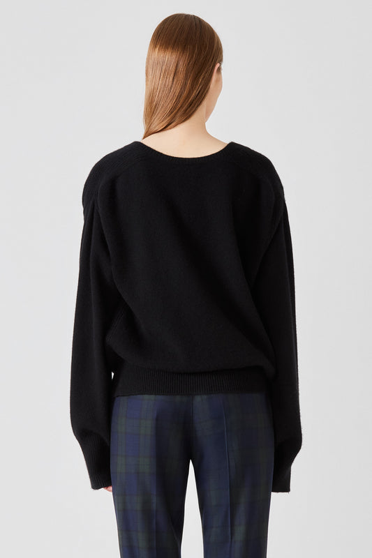 Maglione leggero in cashmere Lavinia con scollo a V