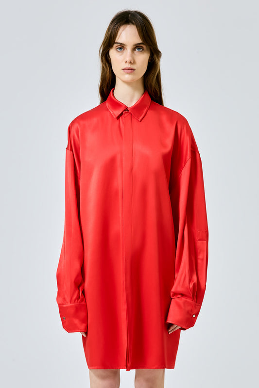 Valentina double satin shirt