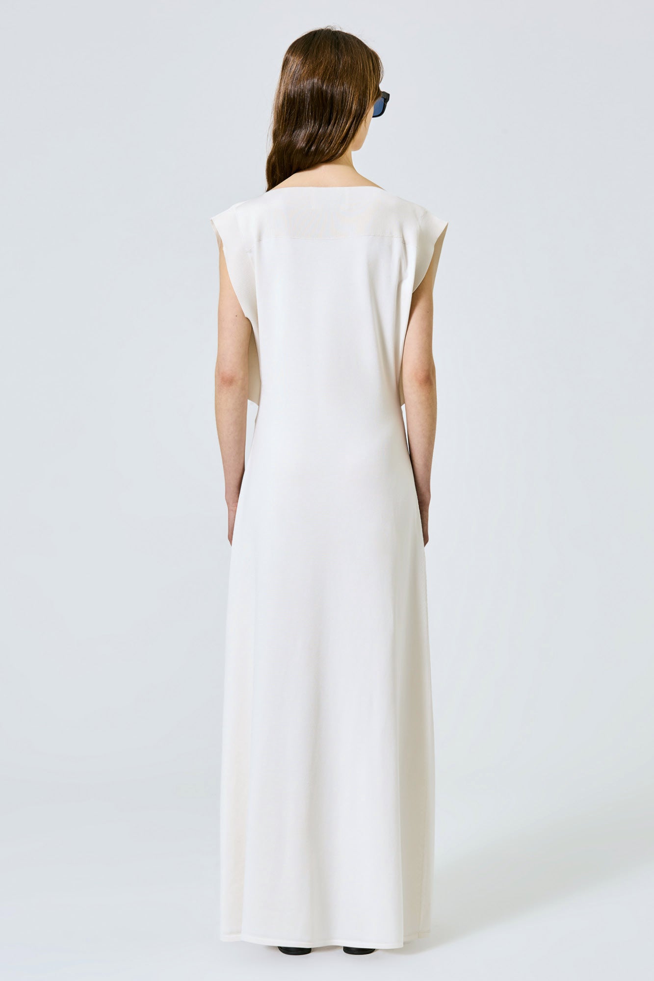 Angel silk knit long dress