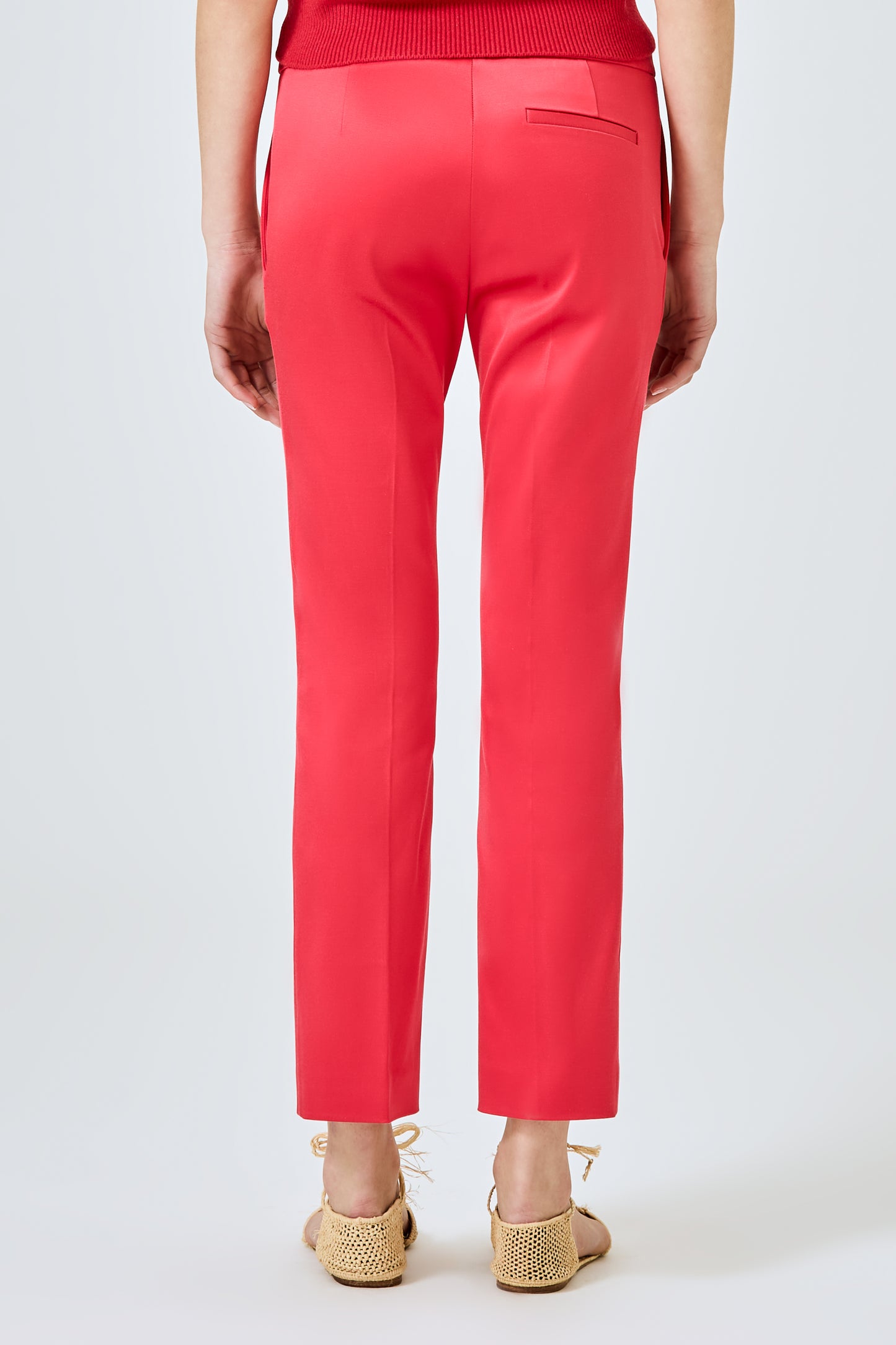 Angela trousers in silk cotton stretch
