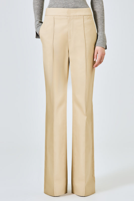 Andrea straight trousers in cotton gabardine