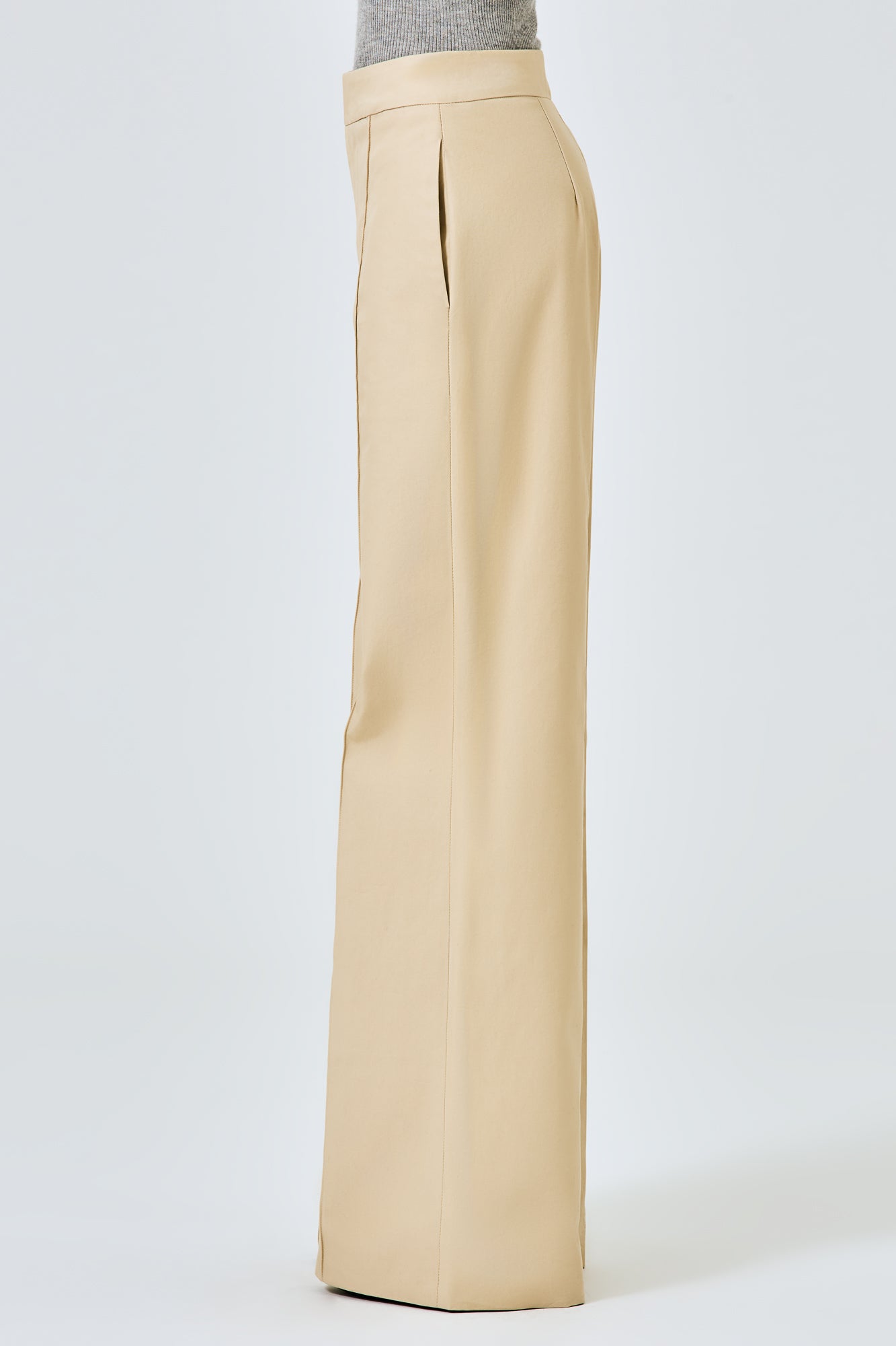 Andrea straight trousers in cotton gabardine