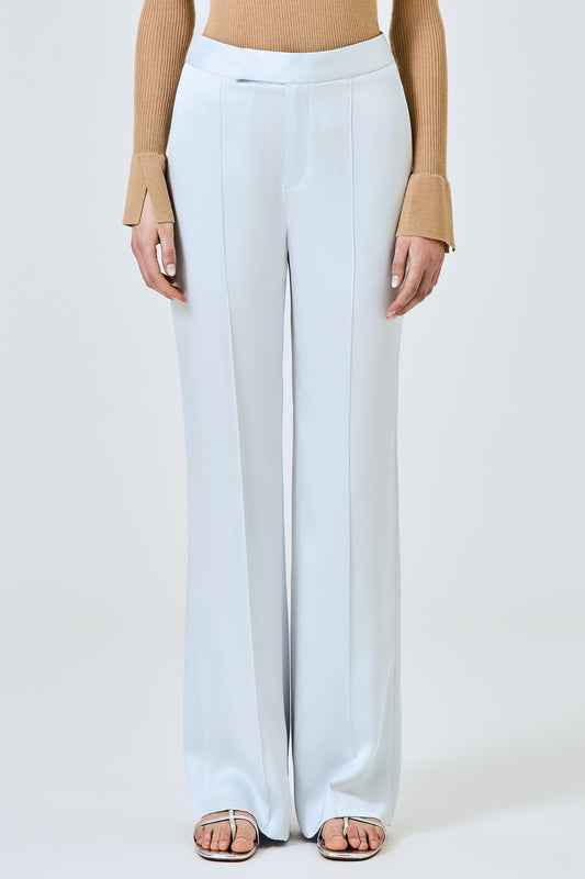Andrea straight trousers in double satin