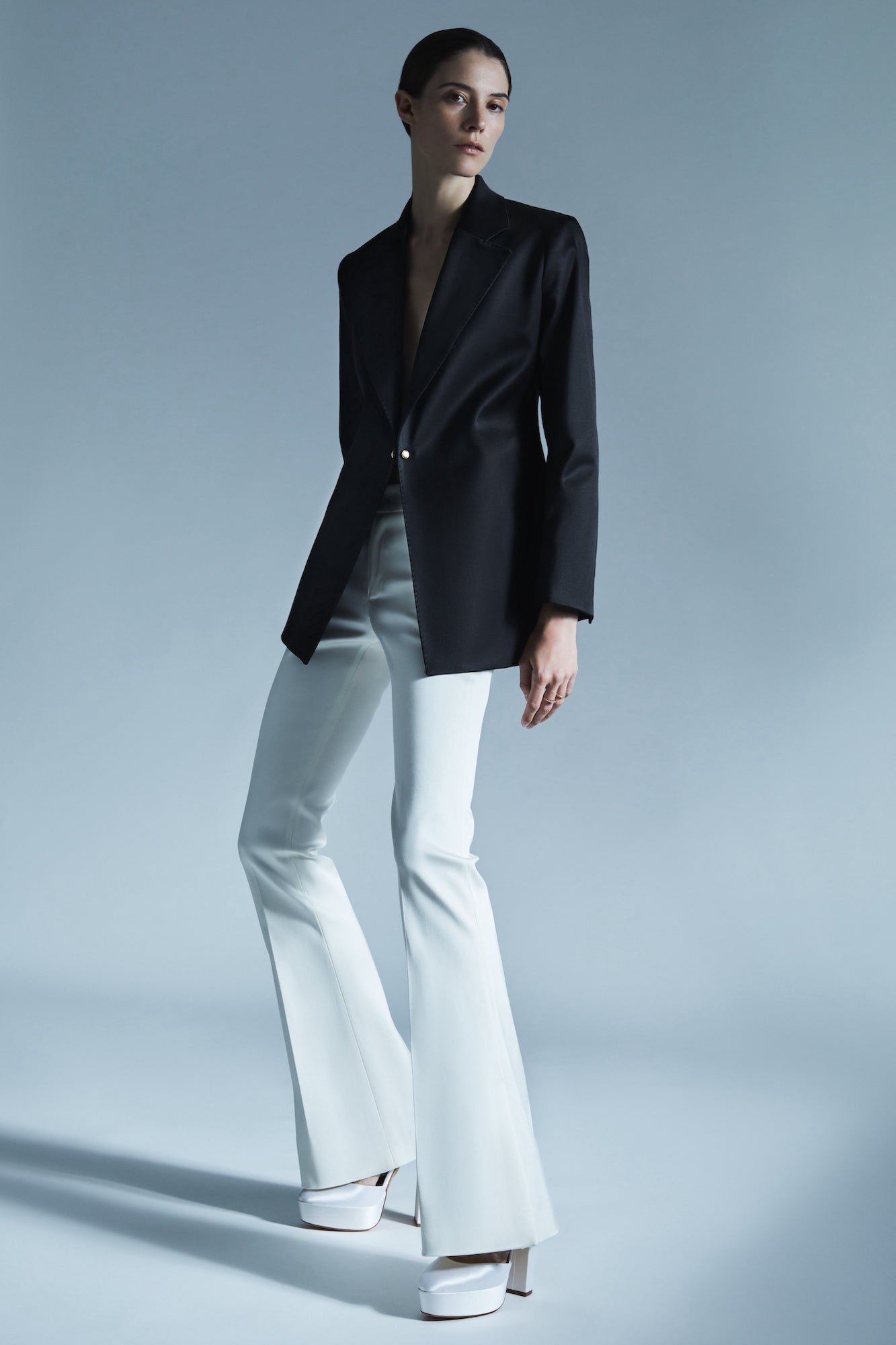 Pantaloni Elena in seta cotone stretch