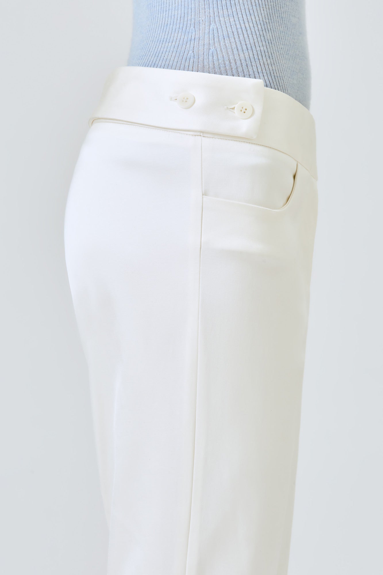 Pantaloni Elena in seta cotone stretch
