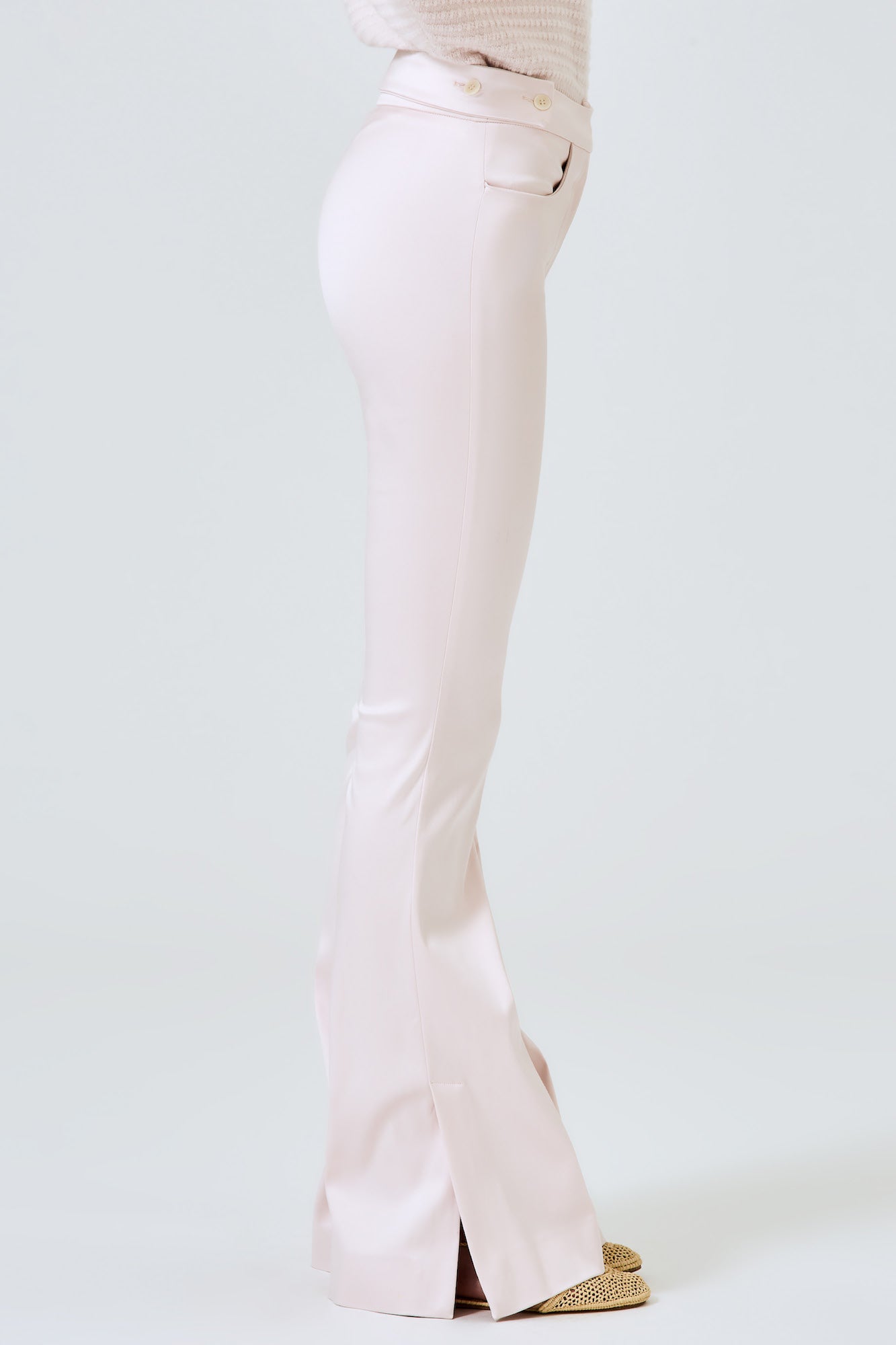 Pantaloni Elena in seta cotone stretch