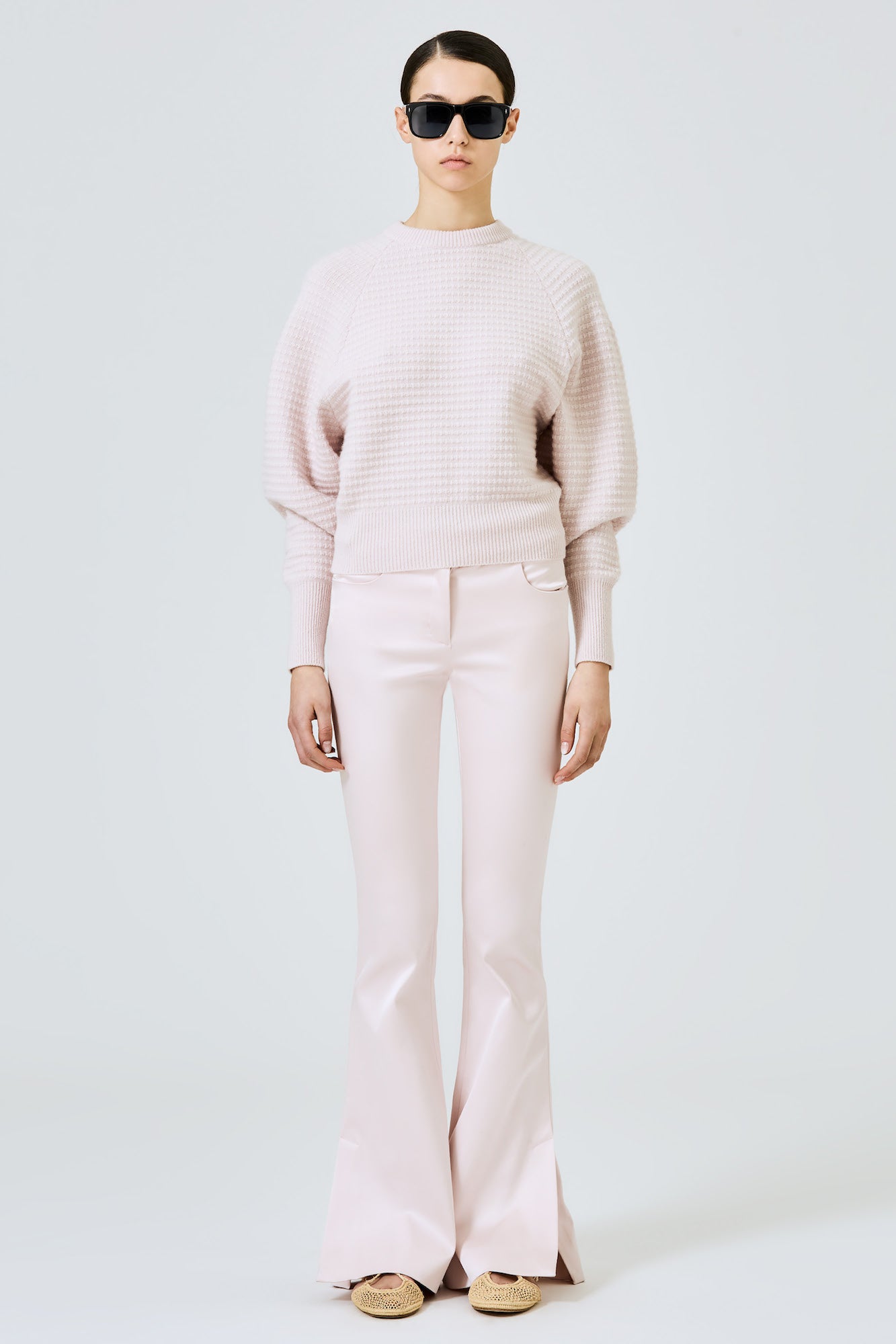 Pantaloni Elena in seta cotone stretch