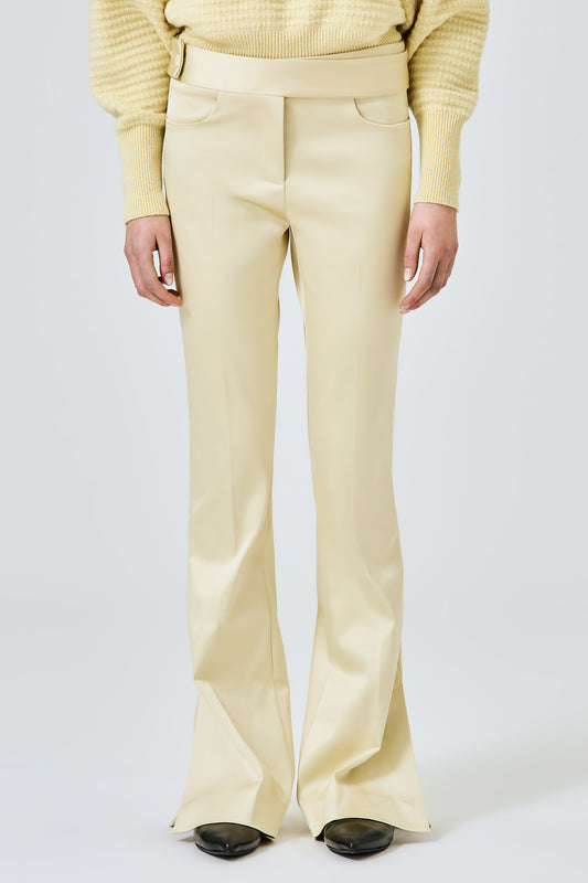 Elena trousers in silk cotton stretch