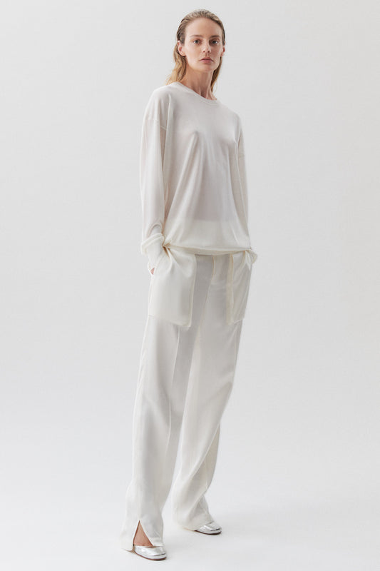 Adriana jogger in double satin