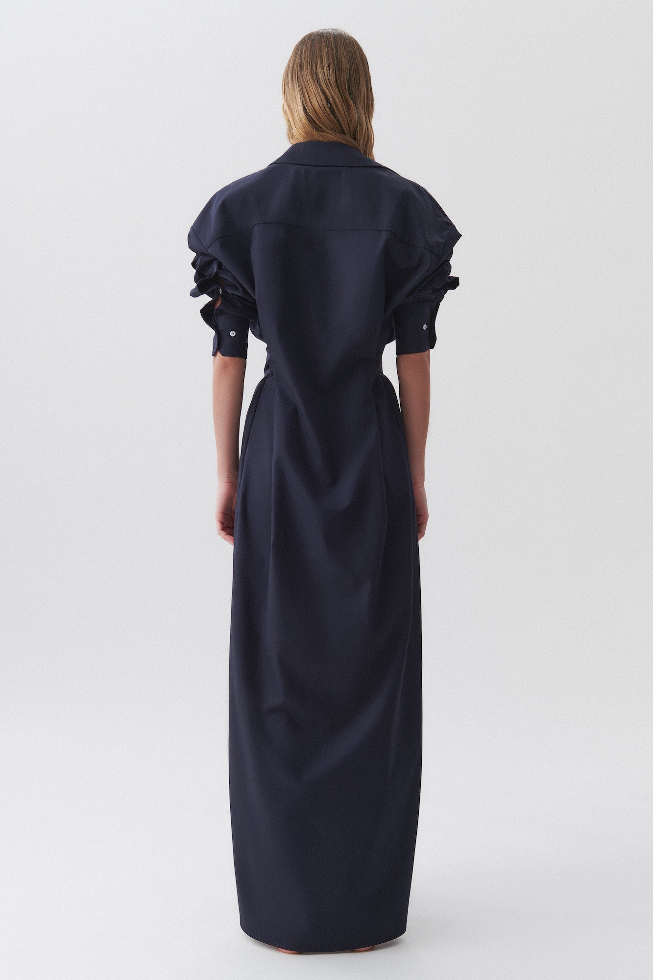 Francesca long dress in cotton silk