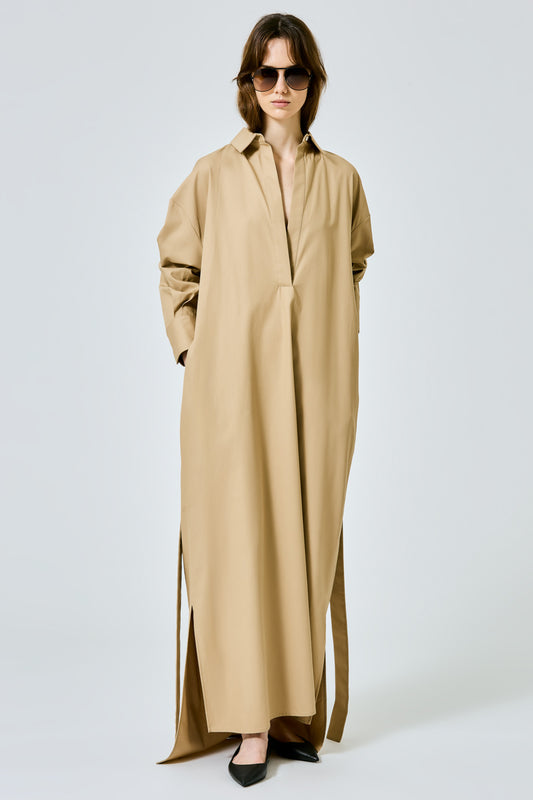 Francesca long dress in cotton silk