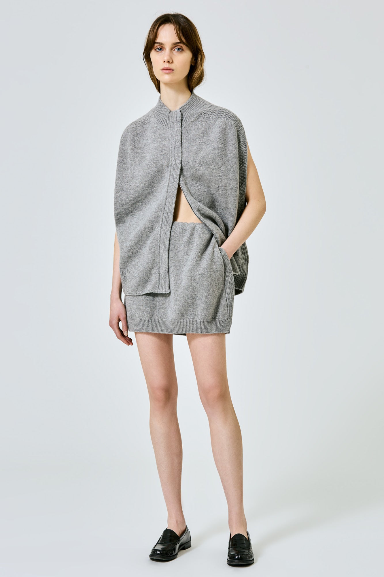 Cashmere strapless skirt/top