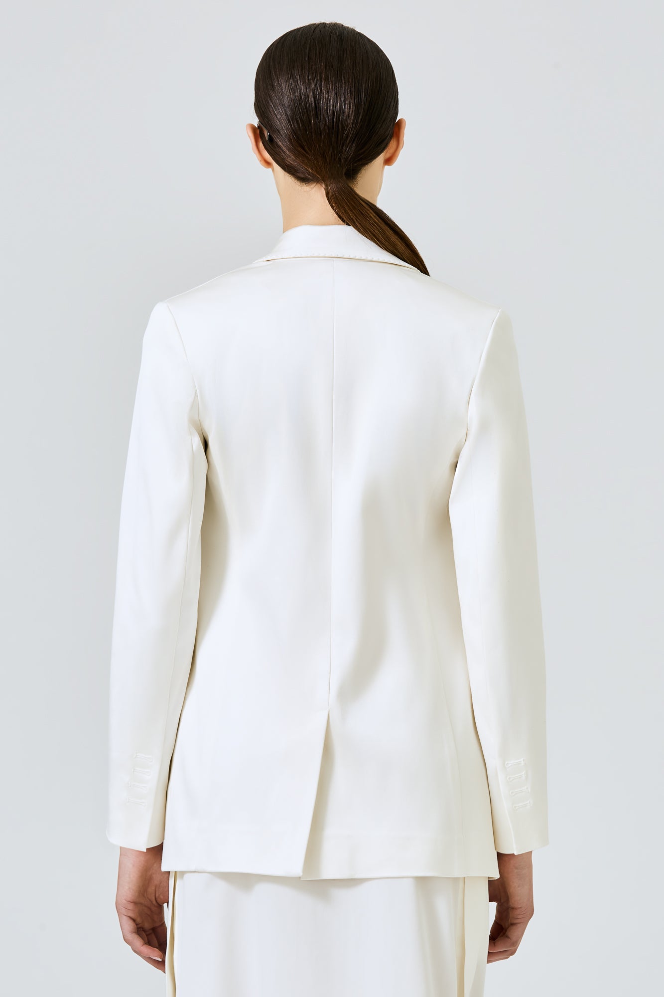 Bea Blazer in silk cotton stretch