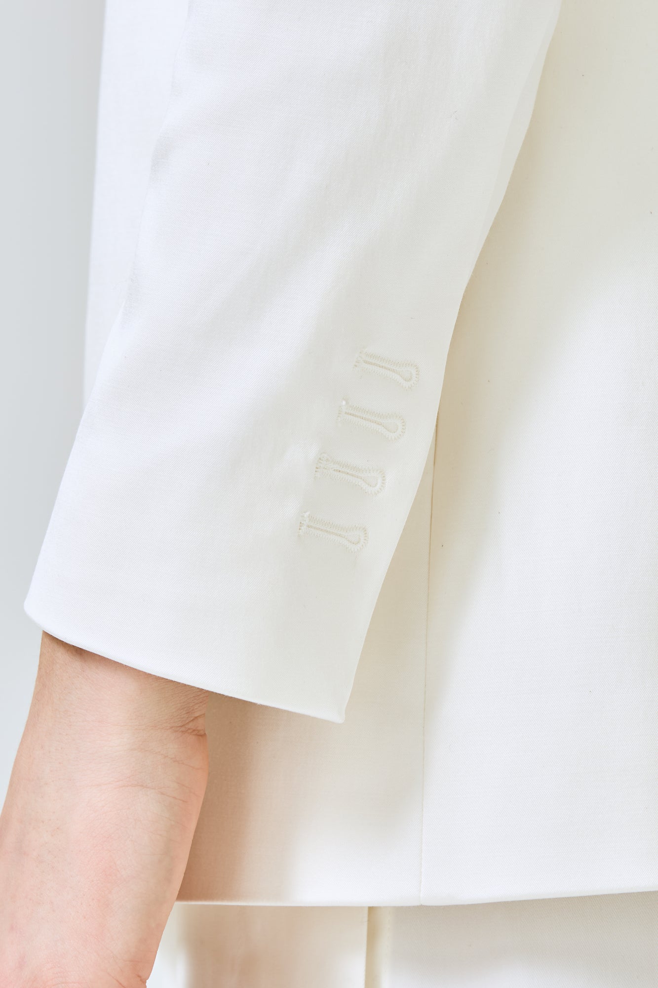 Bea Blazer in silk cotton stretch