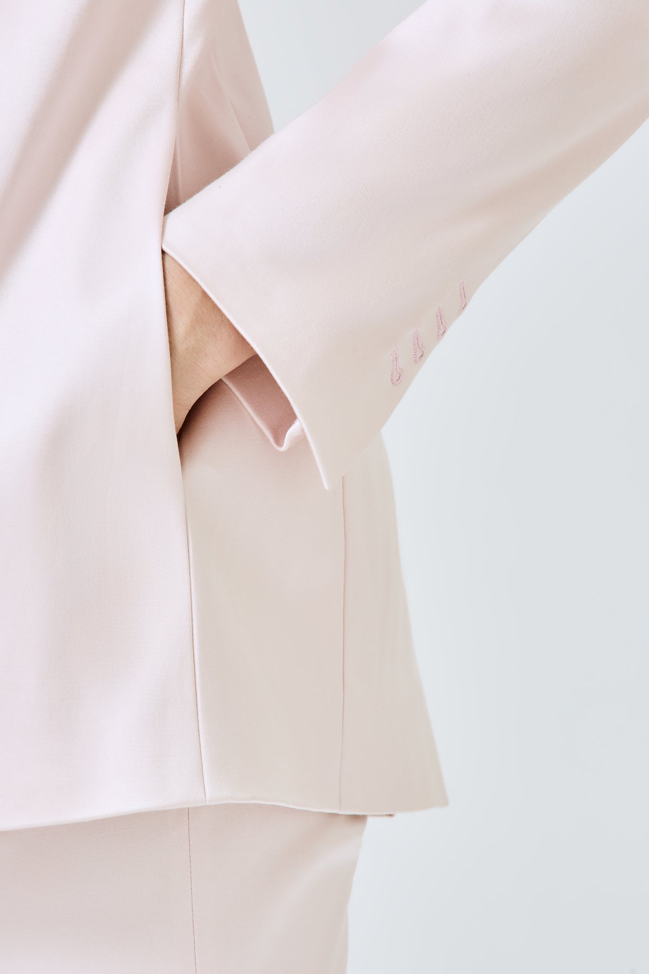Bea Blazer in silk cotton stretch