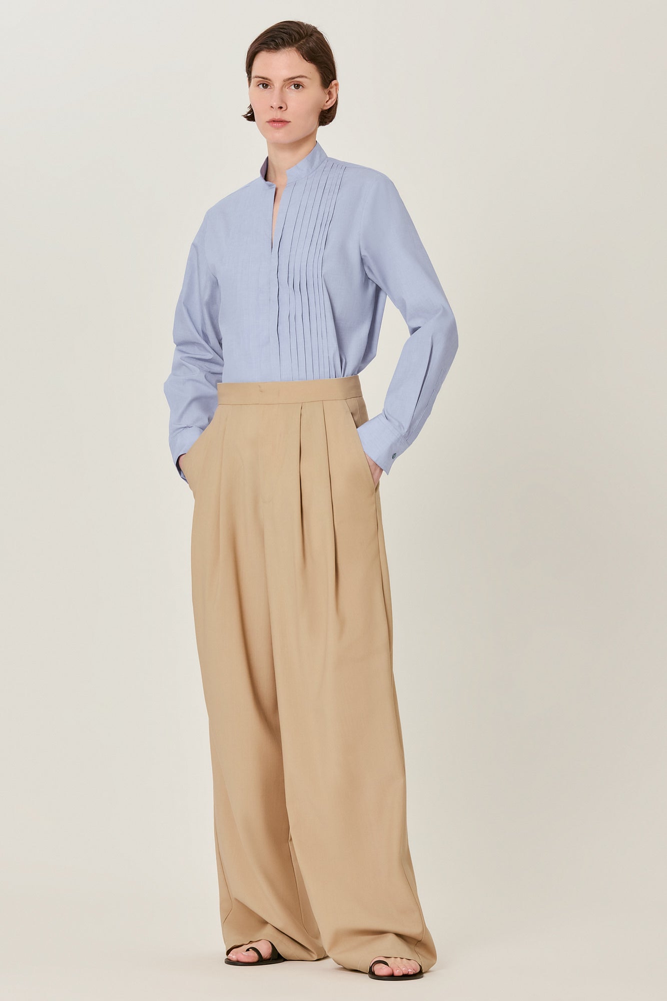 Petra cotton smoking shirt