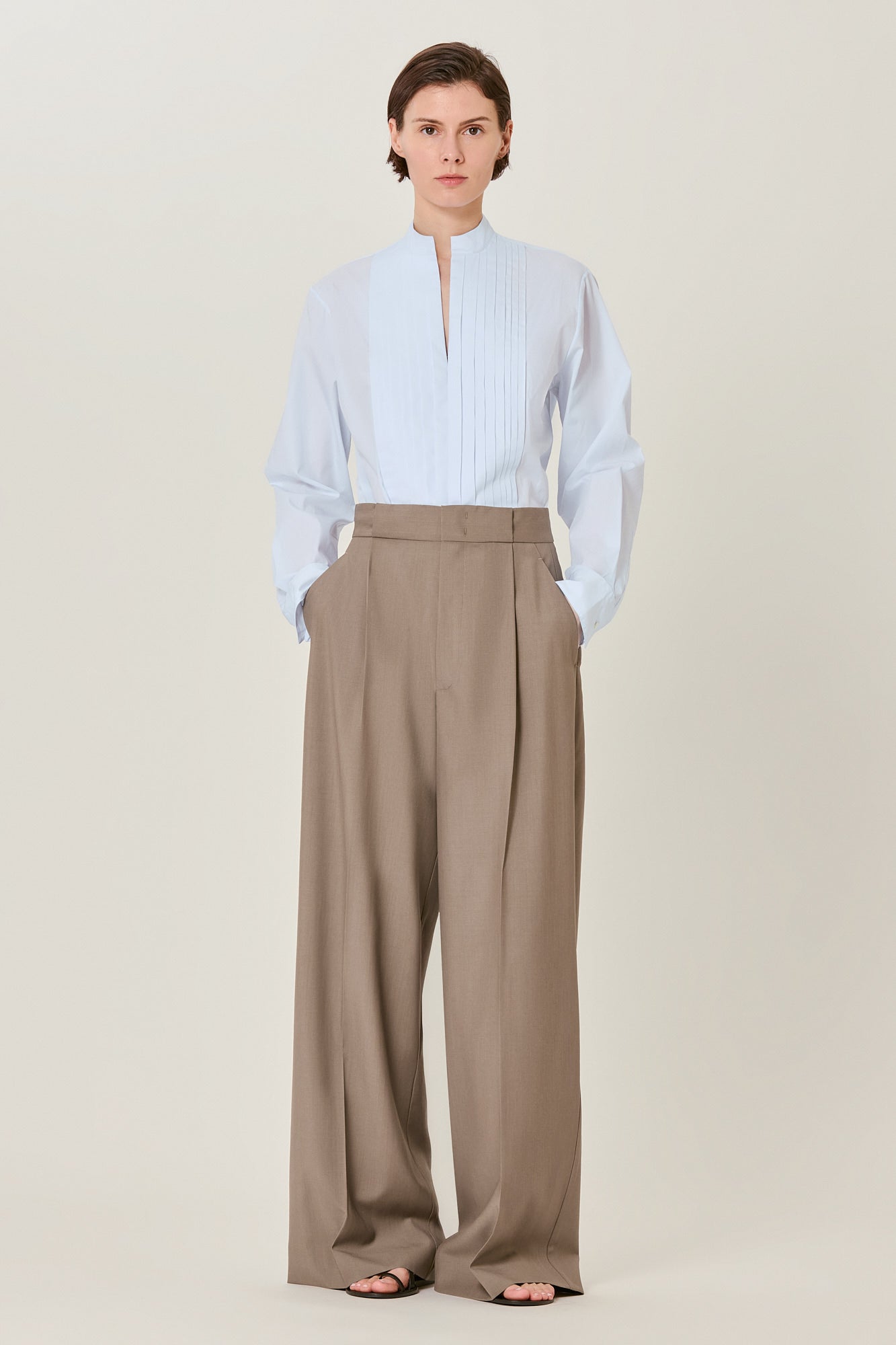 Petra cotton smoking shirt