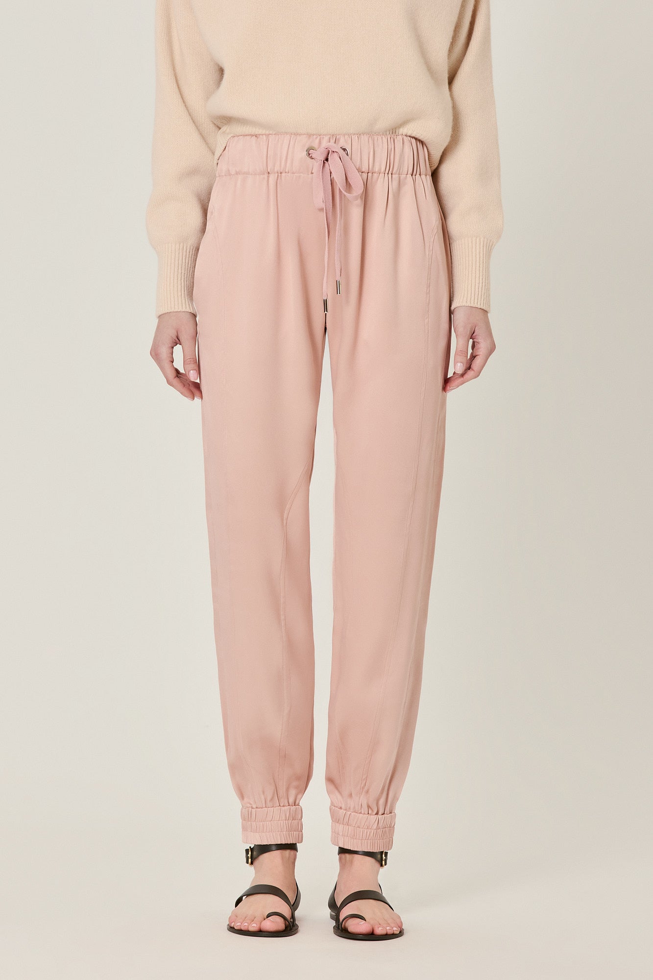 Valentina double satin joggers