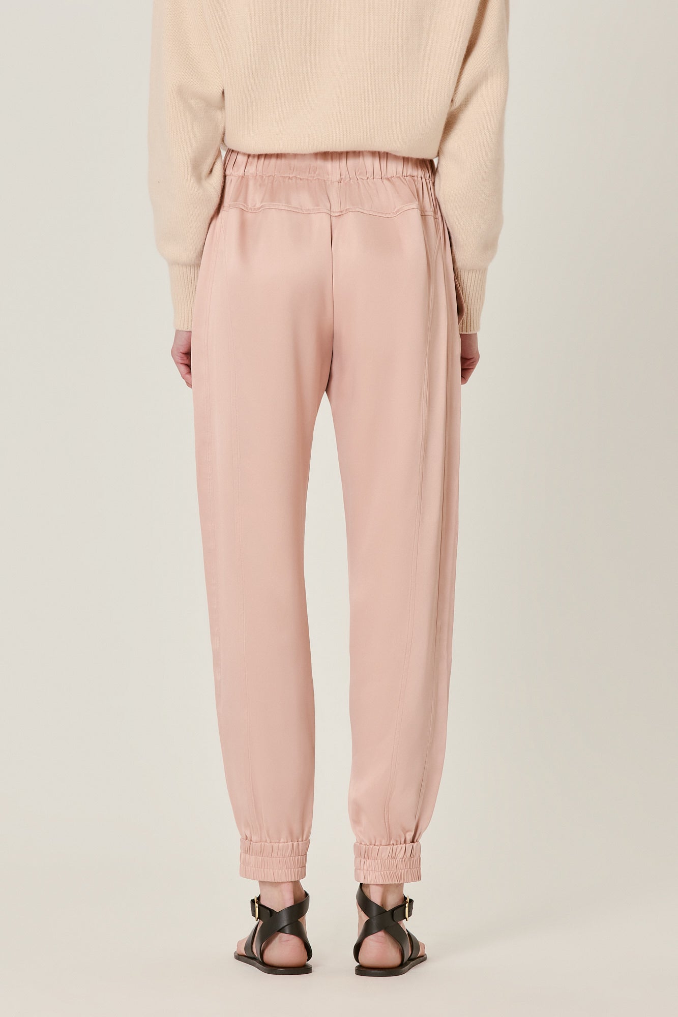 Valentina double satin joggers