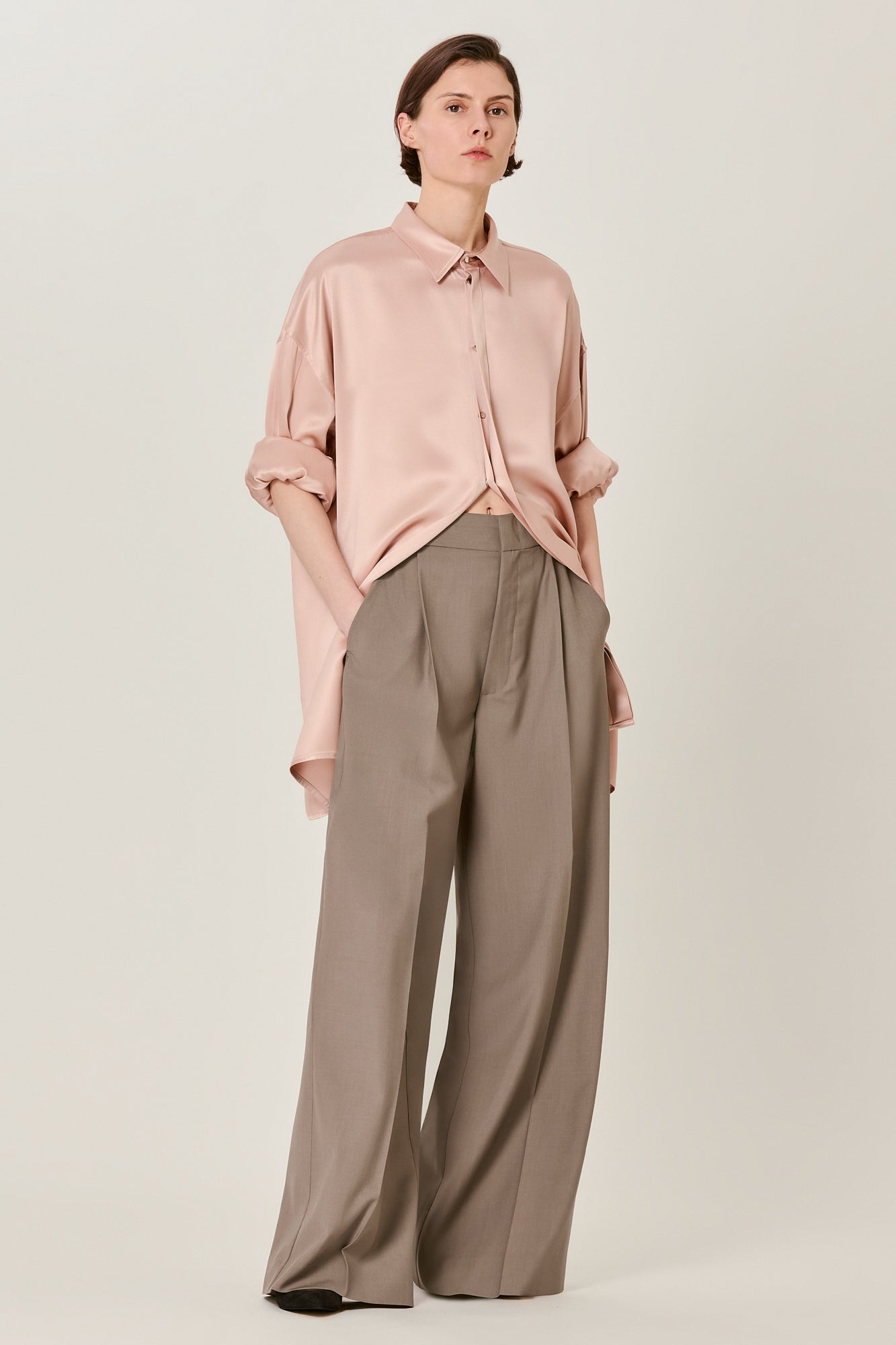 Valentina double satin shirt