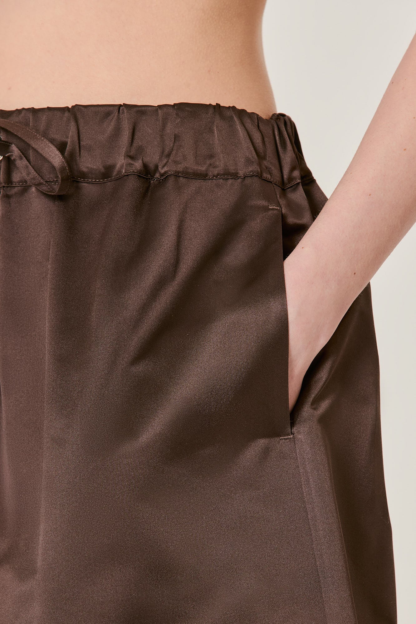 Valentina silk duchesse shorts