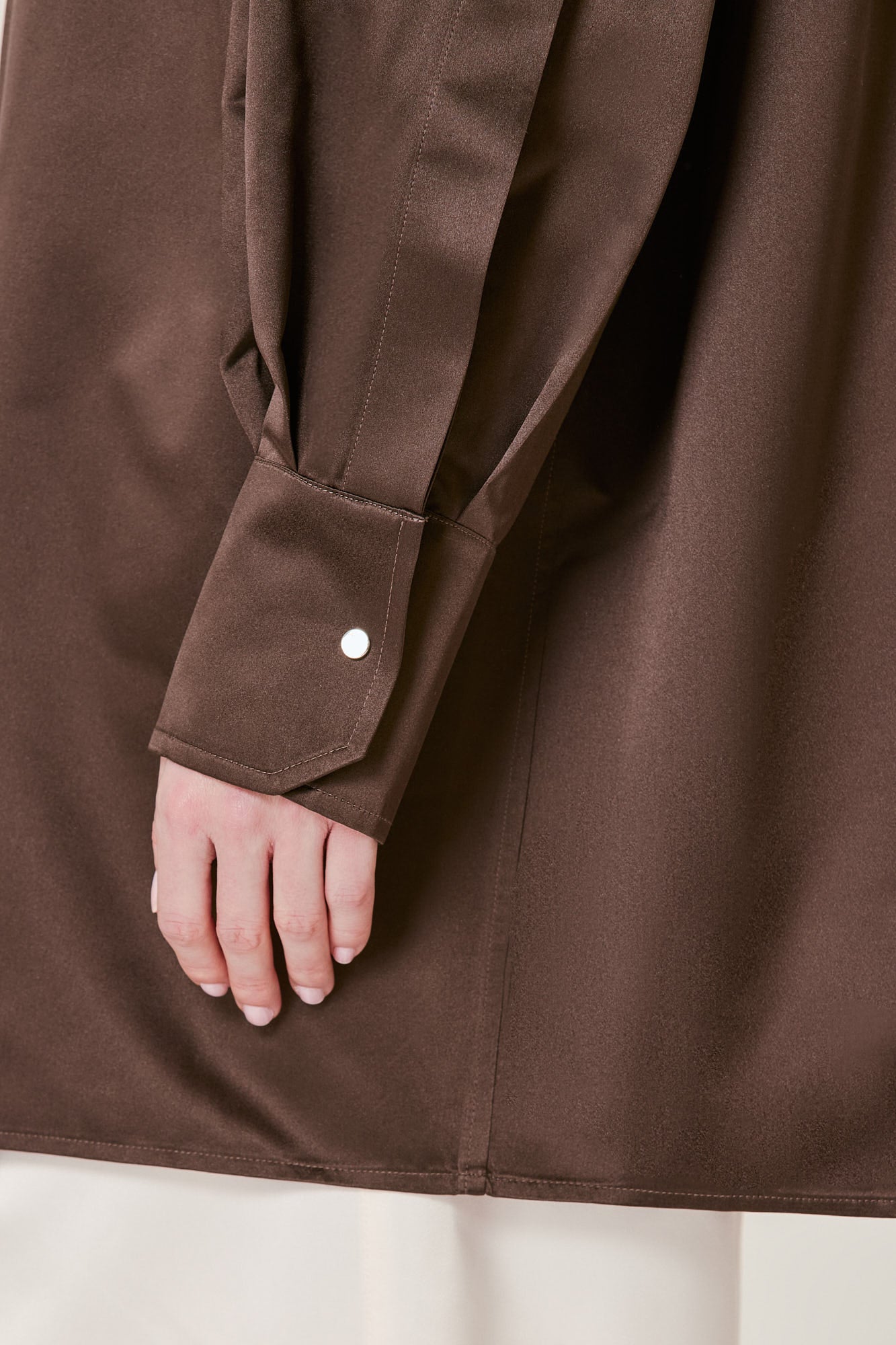 Valentina silk duchesse shirt